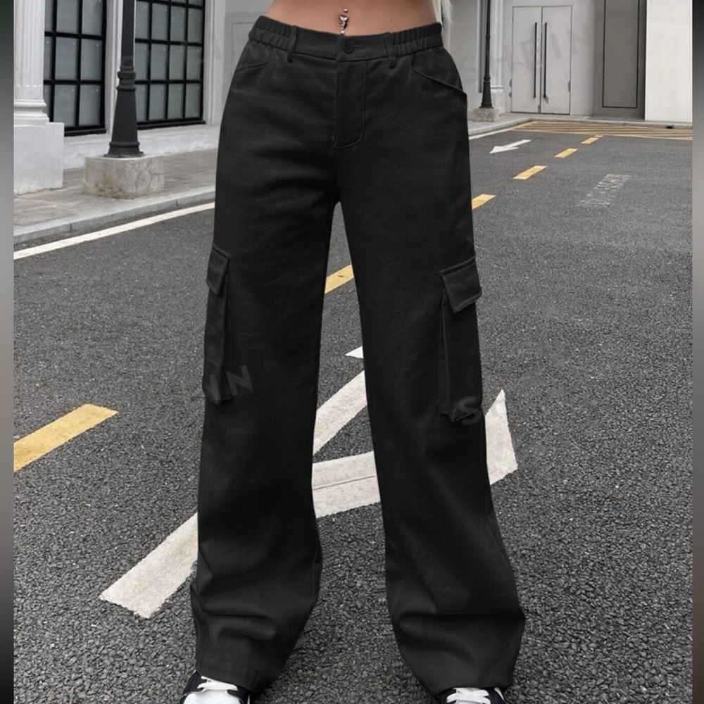 flap pocket side cargo pants